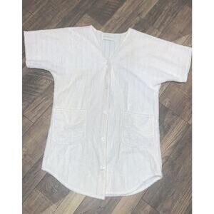 herbcraft Chanille Vintage Cream Robe casual lounge fall classic spa 90s 80s $88